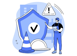 illustration of a safety trainer